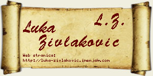 Luka Zivlaković vizit kartica